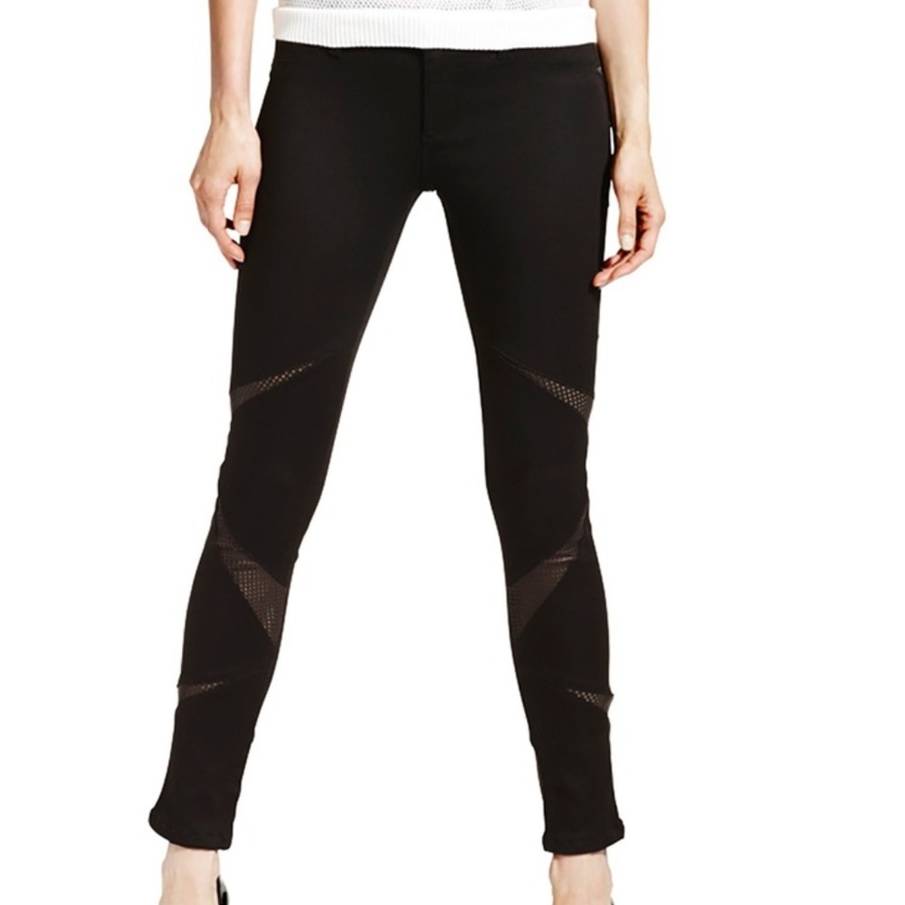 DL1961 Emma Leather Inset Leggings